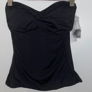 New With Tags Anne Cole Twist Front Tankini Swim Top